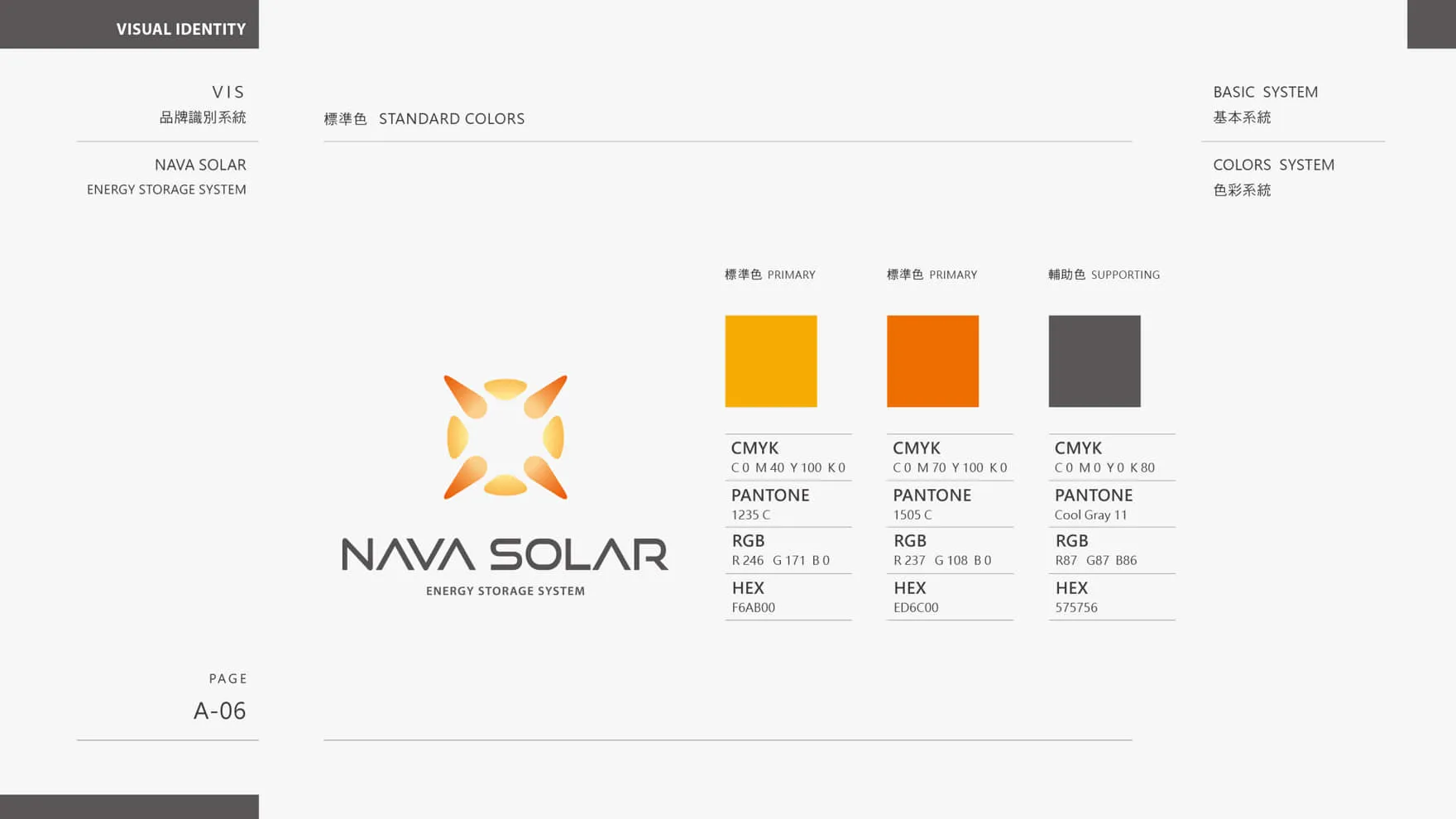 太陽能光電存儲品牌LOGO標準色