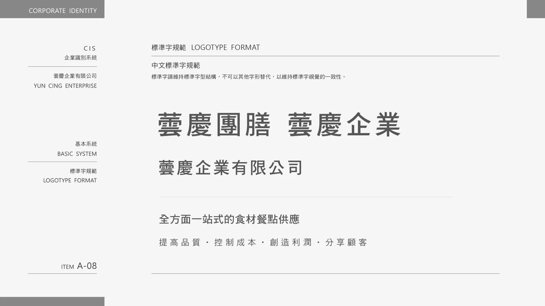 餐飲中文標準字規範